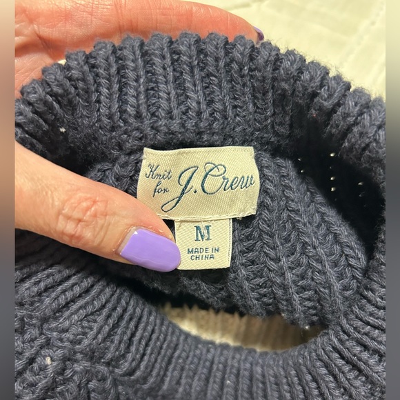 J. Crew Men’s Striped Knit Sweater (Modified/Cropped) - Picture 2 of 6